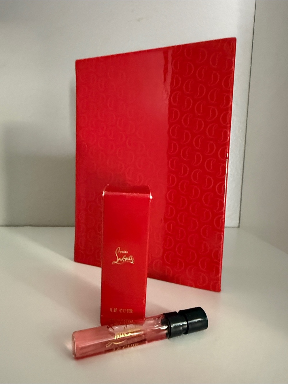 Novelty Christian Louboutin Glossy 📕 Notebook and Travel Size Body Spray Set